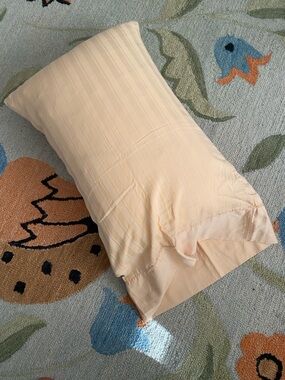 90s l Atelier Martex l Patrician Sateen Peach Pillowcase l 100% Egyptian Cotton